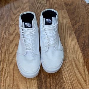 NWOT White Hightop Vans